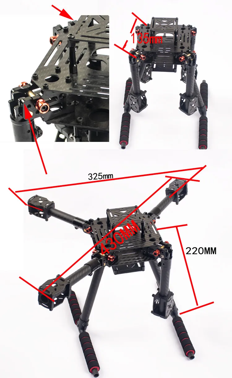 Flyroun LX350 PRO 350mm drone  - Thermal Imager Drone Gimbal recension och pris